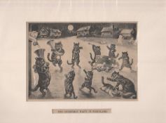 Print 1905 The Christmas Waits In Pussyland By Louis Wain