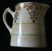 Cream Jug Individual BCM Nelson Ware Rarer Design 7cm h 6cm Dia At Base Golden Floral