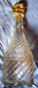 Sherry Decanter Moulded Glass Circa 1900
