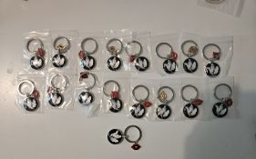 Marilyn Monroe Collection of 17 Keyrings