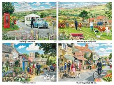 A Day In The Life of The Village Policeman Stunning Metal Wall Art