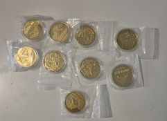 Jurassic Park T-Rex Collectable Commemorative Gold Plated Coins