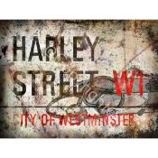 Harley Street Home of Physicians Iconic London Landmarks Metal Wall Art