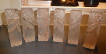 Circa 1970s Scandi ‘Nymph’ 6 Glass Blocks of Nattmara In 6 Forms