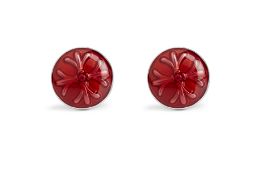 Red Enamel Cross Cufflink - Unboxed x 5