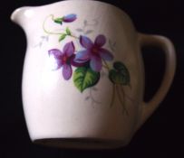 Cream Jug Miniature By New Devon Pottery With Floral Design Circa 1935