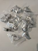 Collection of 17 Silver Nike Trainer Keyrings