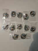 Elvis Presley Collection of 12 Keyrings