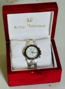 Gents Zeitner Aquagraph Diamond Chronograph Watch ZM1936 Mother of Pearl Face