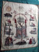 The Loyal United Free Mechanics Banner/Apron - Early Labour Movement - Circa 1862