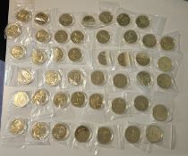 Elvis Presley Collection of 45 Gold Plated Coins