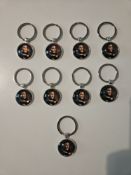 Elvis Presley Collection of 9 Keyrings
