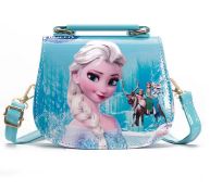 Disney Frozen Princess Shoulder Bag PU Children Elsa Handbag Travel Cross Body Bag