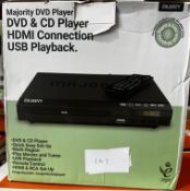 Majority DVD Player. RRP £30 - Grade U