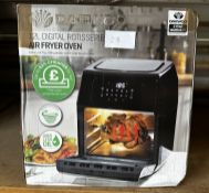 Daewoo 12L Digital Rotisserie Air Fryer Oven. RRP £80 - Grade U
