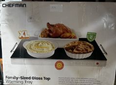 Chefman Family Sized Glass Top Warming Tray. RRP £100 - Grade U