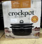 Crockpot Slow Cooker. RRP £40 - Grade U