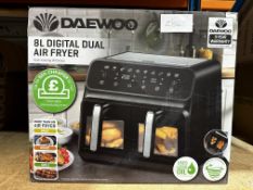 Daewoo Dual Air Fryer. RRP £80 - Grade U