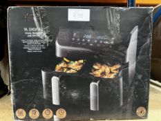 George Dual Basket Air Fryer. RRP £80 - Grade U
