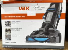 Vax Dual Power Pet Advance Vacuum. RRP £100 - Grade U