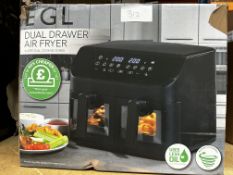 EGL Dual Air Fryer. RRP £80 - Grade U