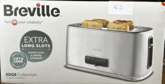 Breville Edge Collection 4 Slice Toaster. RRP £50 - Grade U