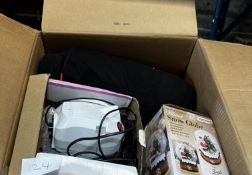 Assorted Box of Electrical and Homewares. Approx. RRP £100 - Grade U