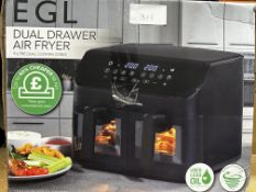 EGL Dual Air Fryer. RRP £80 - Grade U