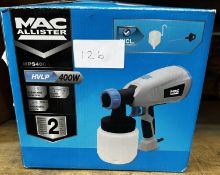 Mac Allister MPS400 Paint Sprayer. RRP £40 - Grade U