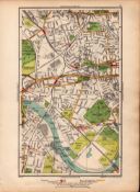 Pre War London Acton, Chiswick, Kew Gardens, Fulham, 1937 Map-72.