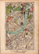 Pre War London Lambeth Westminster Victoria Waterloo Charing Cross 1937 Map-76.