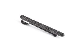 Jet Swarovski Crystal Encrusted Tie Slide - unboxed x 5
