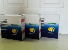 3 X Bausch & Lomb EasySept Peroxide Solution 3 x 360ml NEW SEALED BOXES