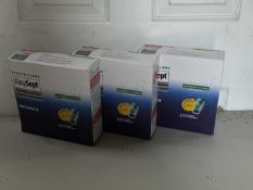 3 X Bausch & Lomb EasySept Peroxide Solution 3 x 360ml NEW SEALED BOXES