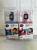 2 X VTech Kidizoom DX2 Smart Watch with Dual Camera PINK & BLUE NEW SEALED BOXES
