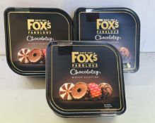 3 x Fox's Chocolatey Biscuit Selection 730g (OOD)