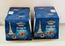 2 x Truffettes Cocoa Dusted Natural Truffles Two 1kg Packs BBE 7/25