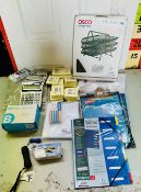 JOB LOT Stationary New (A) Paper Tray, Hole Punce, Calculator
