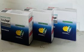 3 X Bausch & Lomb EasySept Peroxide Solution 3 x 360ml NEW SEALED BOXES