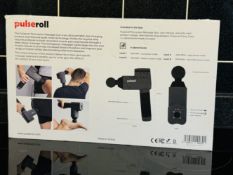 Pulseroll Percussion Massage Gun With Travel Case, Grey New Boxed RRP £290