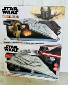 2 x Star Wars Puzzles, Mandalorian Twin Pack & Imperial Star Destroyer Set New Sealed Boxes