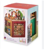 Battat Wooden Farm Activity Cube New Sealed Box