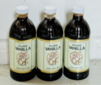 3 X 473ml Kirkland Pure Vanilla Extract BBE June 27