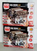 2 x Machine Works MWH10 Build Your Own V8 Engine Toy New Sealed Box