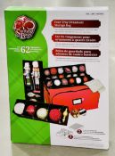 Christmas Ornament Storage Bag In Red & Black 4 Tray for 62 Piece New Sealed Box
