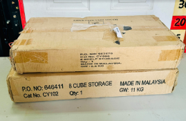 2 Storage Units New Boxed 8 & 2 Cube Storage Units New Flat packed