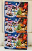 3 x Lego City Advent Calendar 2022 Set 60352 New Sealed Boxes