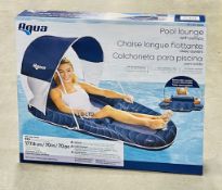 Aqua Luxury Inflatable Luxury Pool Lounger With Canopy New Sealed Box