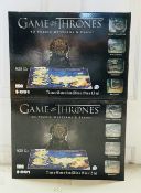 2 x Game of Thrones 4D Puzzle of Westeros & Essos 4D Cityscape [891Piece] New Sealed Box