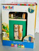 Battat Wooden Farm Activity Cube New Sealed Box